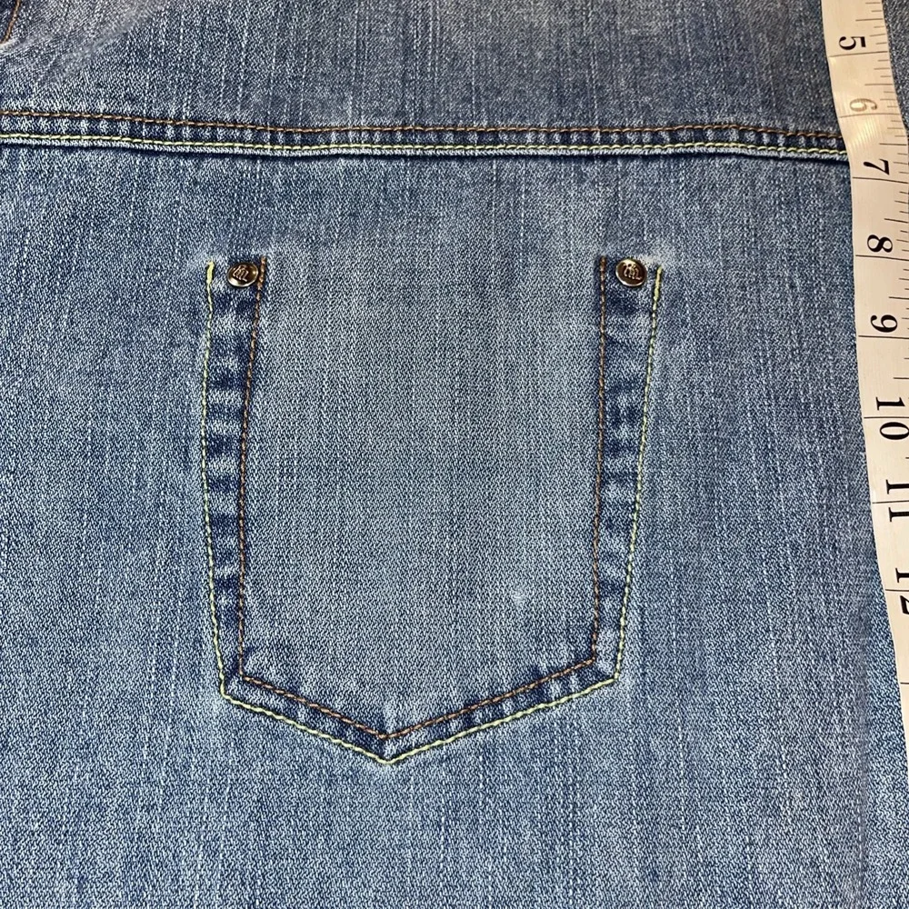 Rocawear Denim‎ Jean Jacket Men Big And Tall 4X Long Sleeve Embroidered Logo Y2K